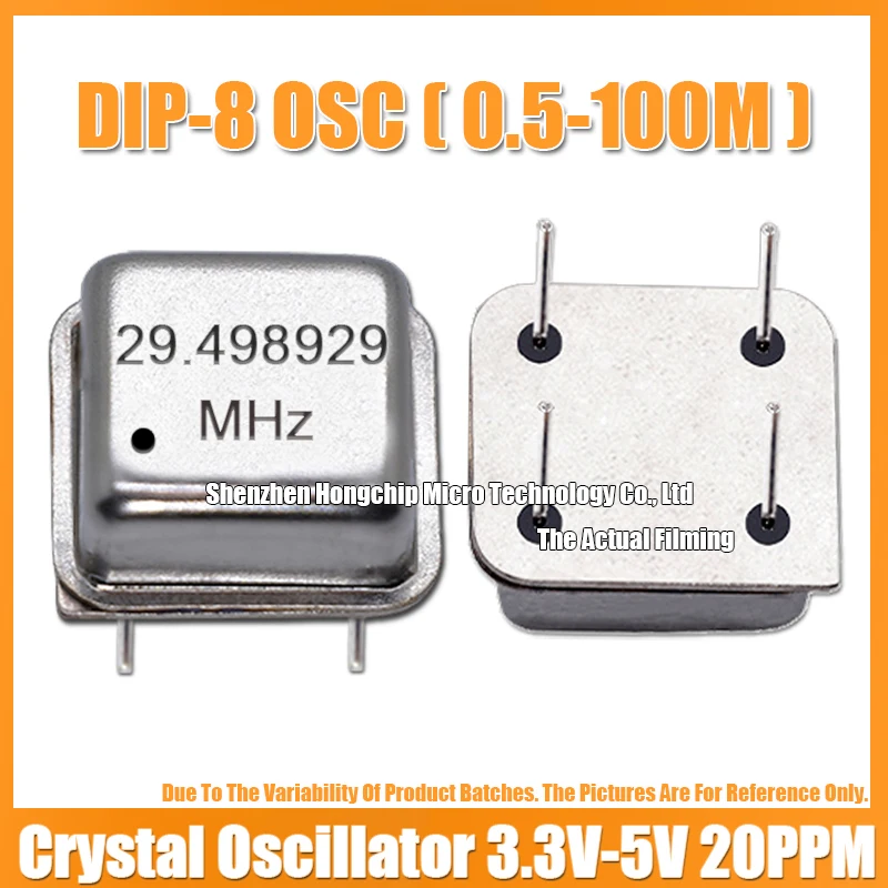 2 قطعة DIP-8 29.498929M 29.498929MHZ OSC 4PIN نصف حجم نشط مربع كريستال مذبذب 3.3 فولت-5 فولت-متوافق 15PF 20PPM