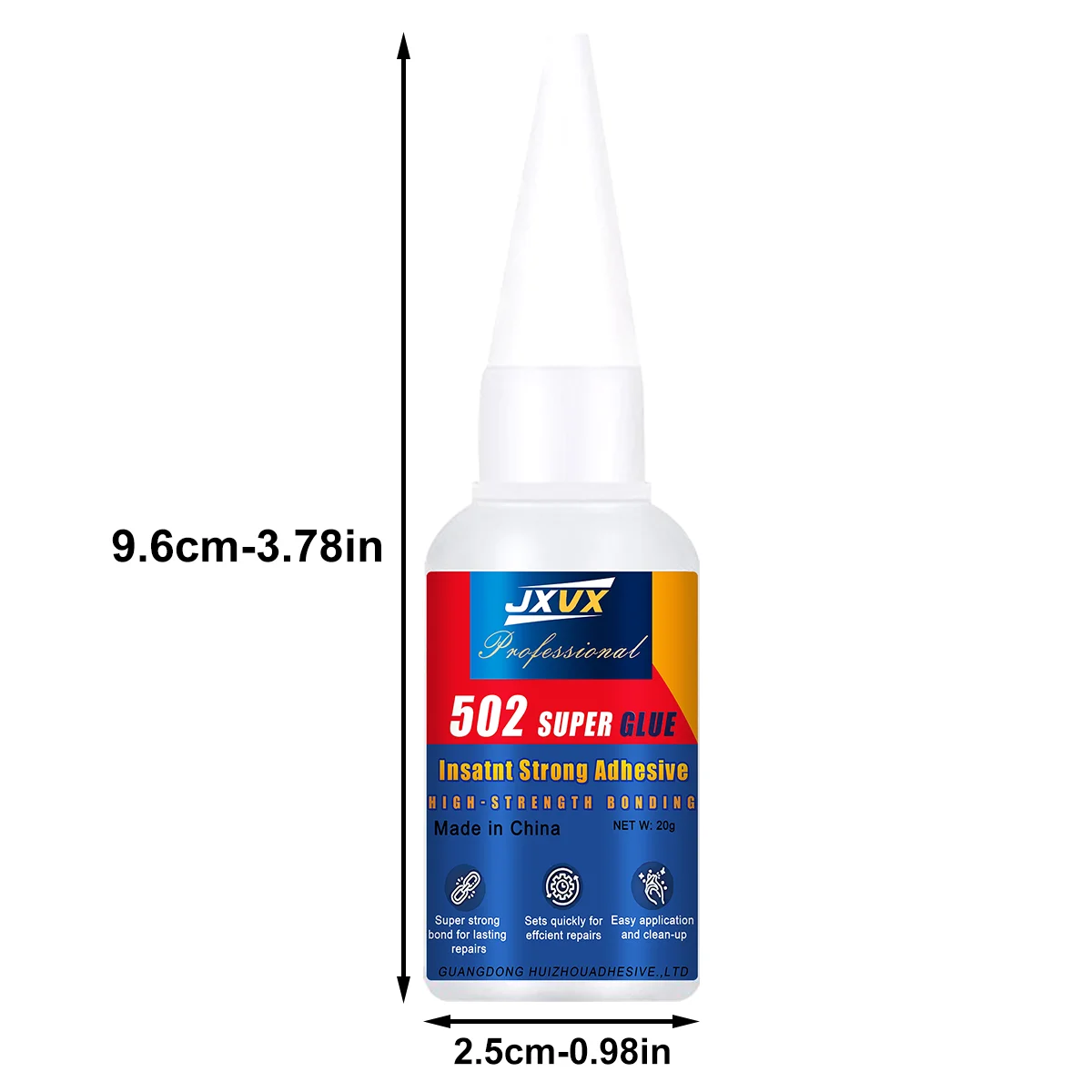 يفضل مستخدمي JXVX 502 سوبر لاصق لاصقة شفافة لاصقة الراتنج الايبوكسي للتطبيق على الجلد المطاط السيراميك الخشب أداة لاصق سائل قوي 20ml 1-5pcs. #6