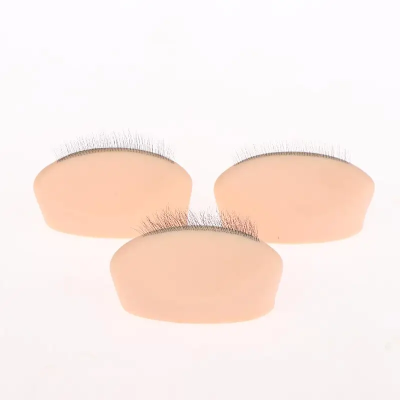 1 stücke Wiederverwendbare Ausbildung Augenlid-Wimpern Verlängerung Werkzeug Wimpern Praxis Silikon Modell Mit Realistische Wimpern Extensions,