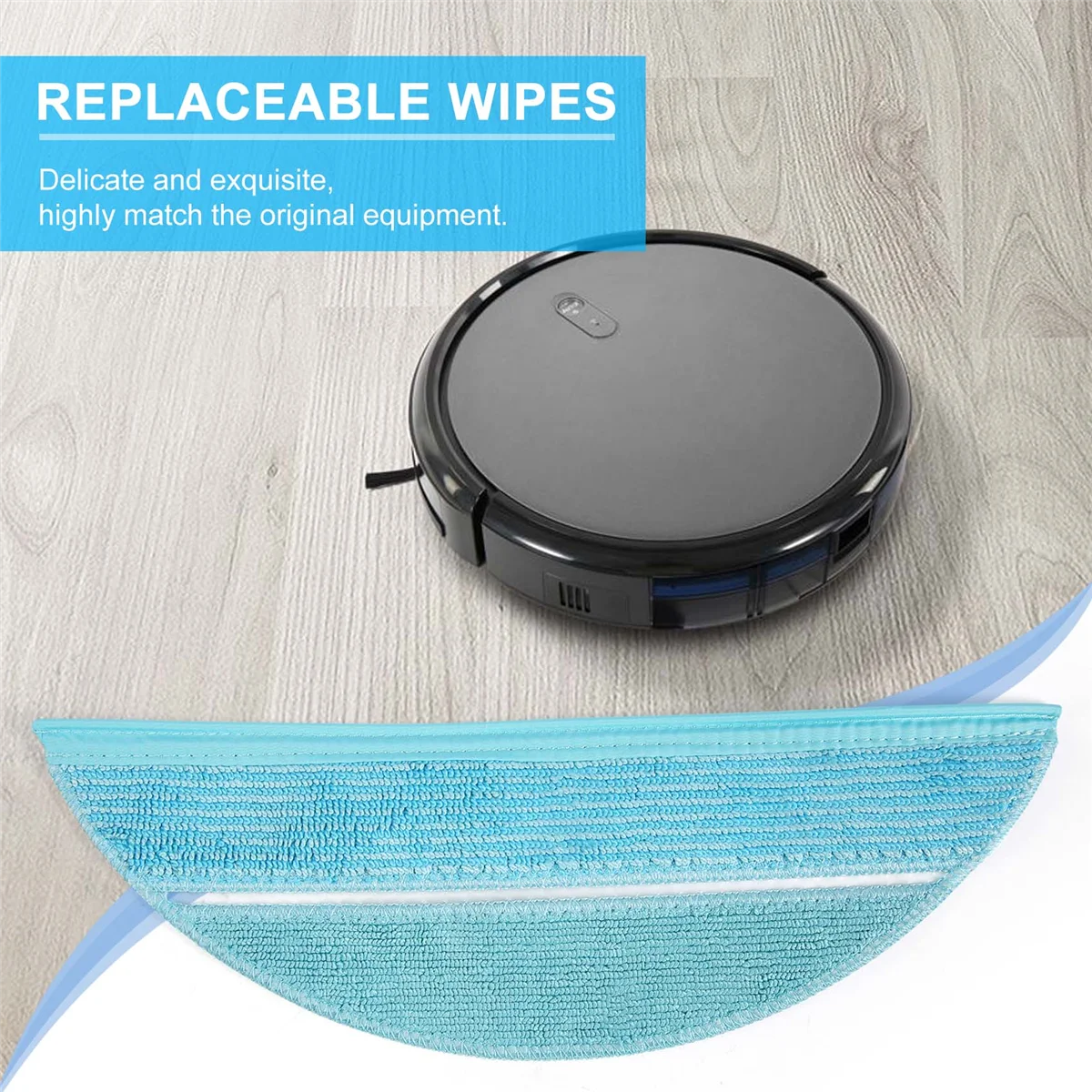 Serpillière Everths pour Cecotseats Conga Ultra 2290, 4 pièces, accessoires pour aspirateur robot