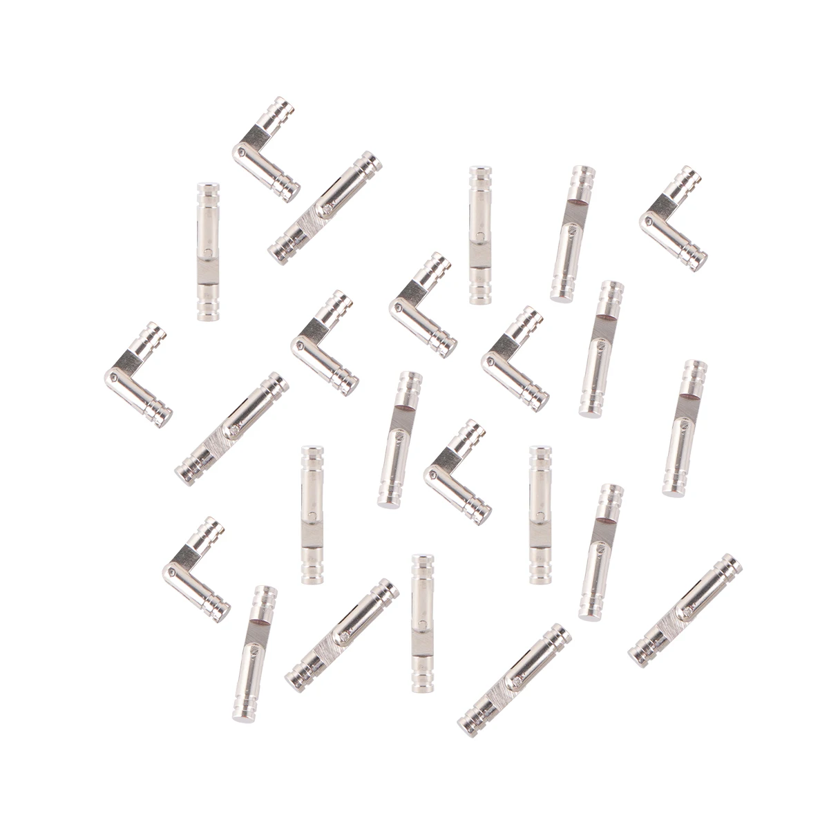 

50pcs 5X30Mm Self-Closing Spring Stainless Steel Silent Automatic Hinge For Jewelry Boxes Cases Cylindrical Box Hinges Case