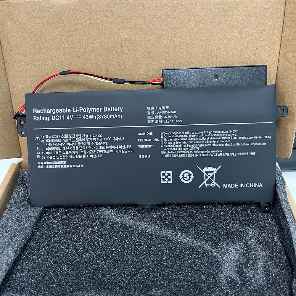 

Для Samsung AA-PBVN3AB Аккумулятор ноутбука NP370R4E NP370R5E NP370R5V NP450R4E NP450R5E NP450R4V 1588-3366 Ba43-00358a