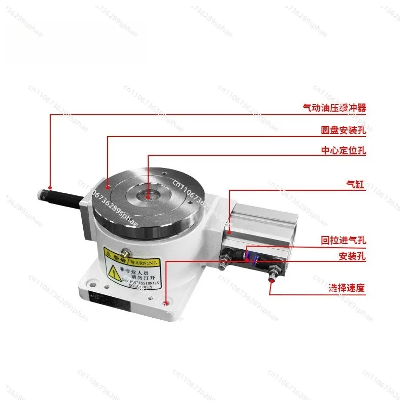 Pneumatic indexing plate accessories Working rotating plate Electric rotating table