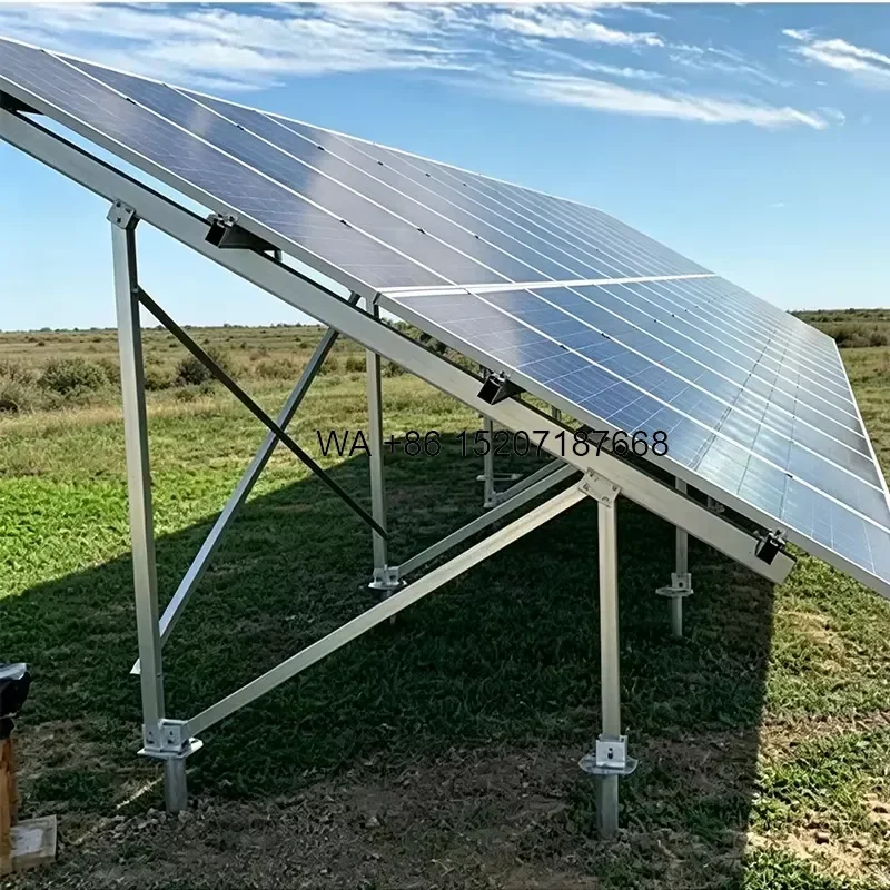 Wmwmnu for 5MW Easy Installed Aluminum Solar Panel Ground Mounting Structure Pv Solar Racking System with Ground Screw