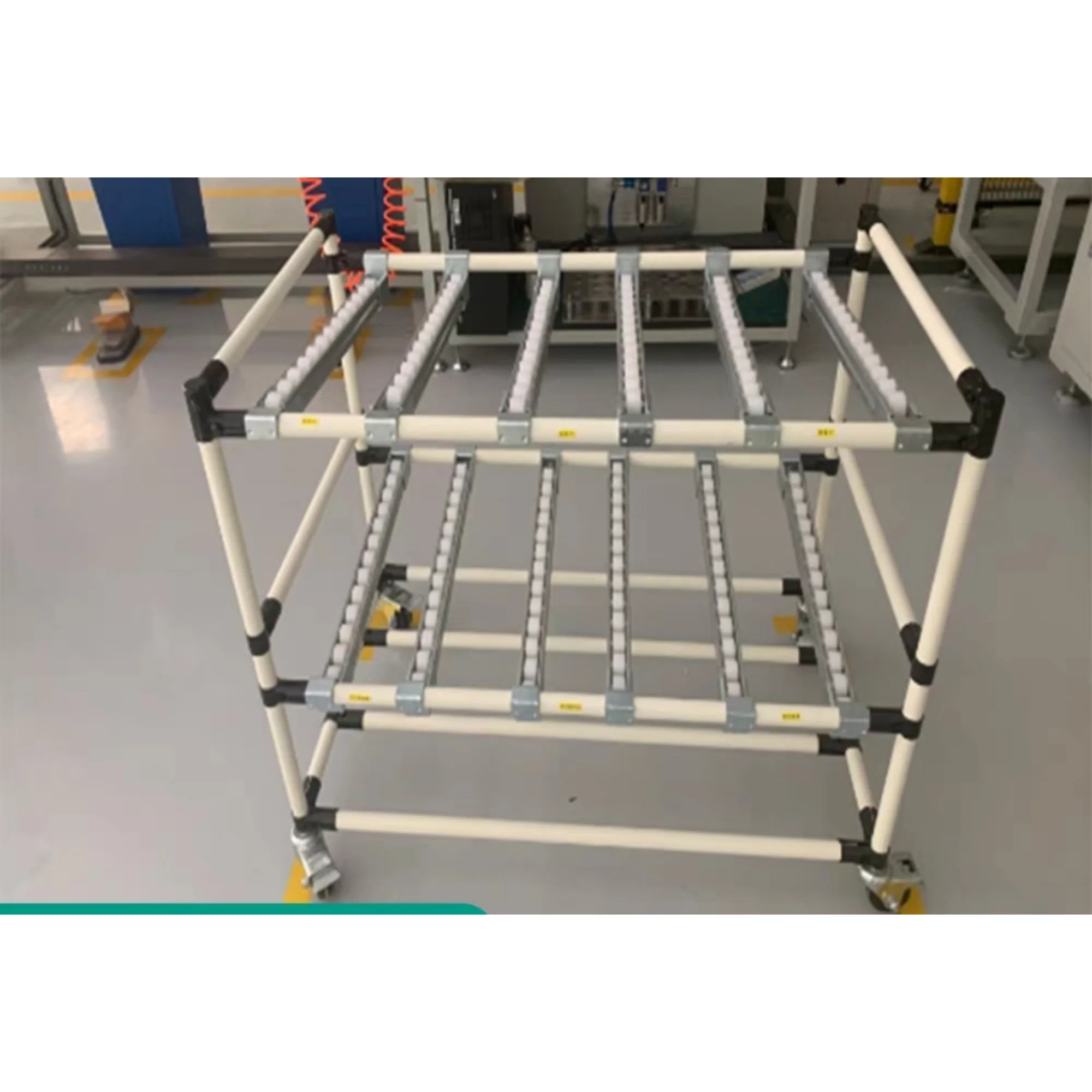 Industrial Collapsible Adjustable Gravity Roller Shelves Steel Flow Rack Shelving System High-Strength