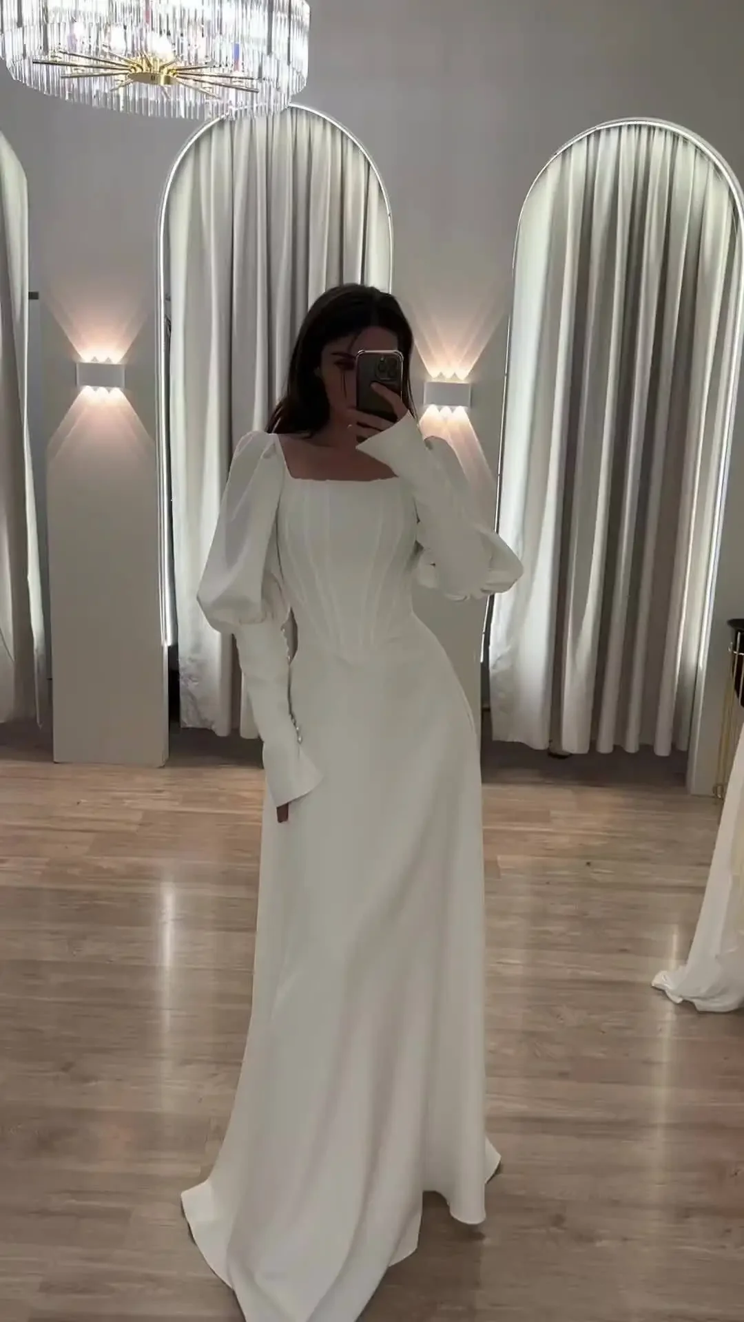 

2025 New Style Evening Dresses for Women Autumn Fashion Slim Maxi Dresses Ladies Elegant Square Collar Waist-cinched Party Gown