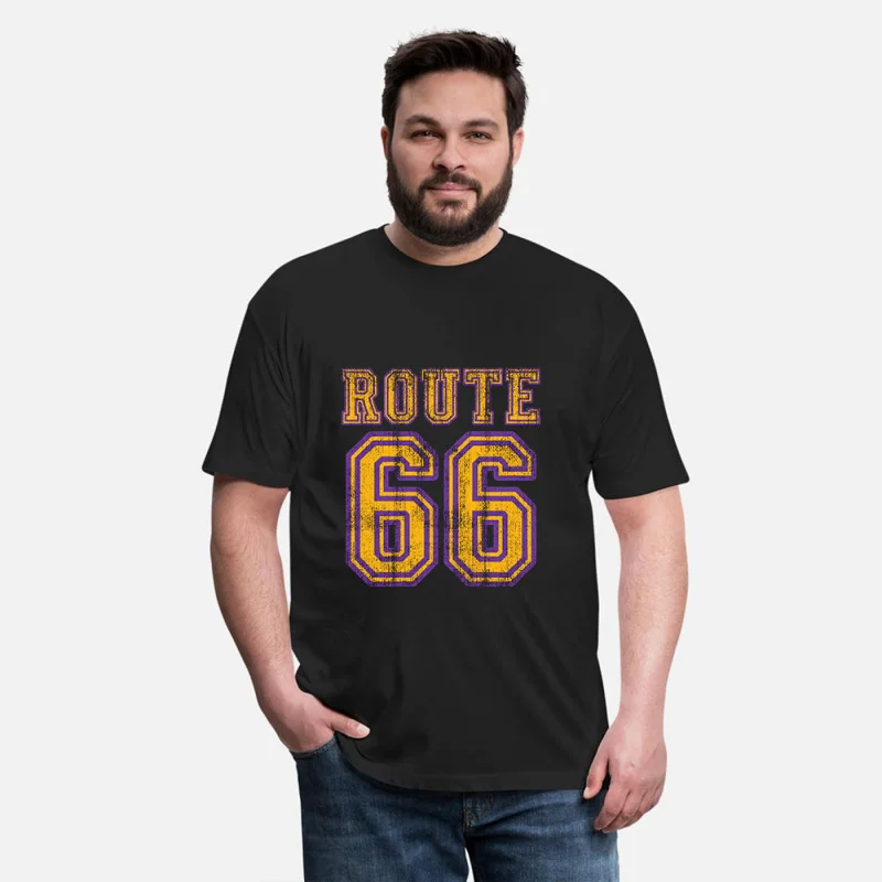 

0415 Vintage Gift t shirt The Mother Road Route 66 US Highway Graphic clothes 100% cotton printed Tee All size Tops S-6XL