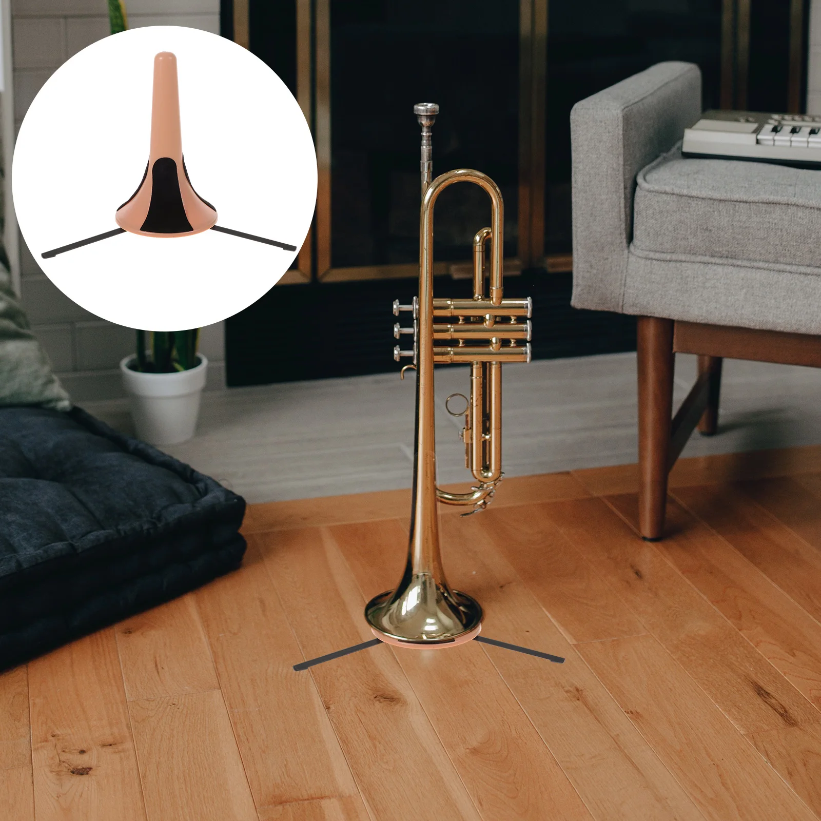 

Musical Instrument Stand Detachable Trumpet Folding Tripod Holder Optional Cornet