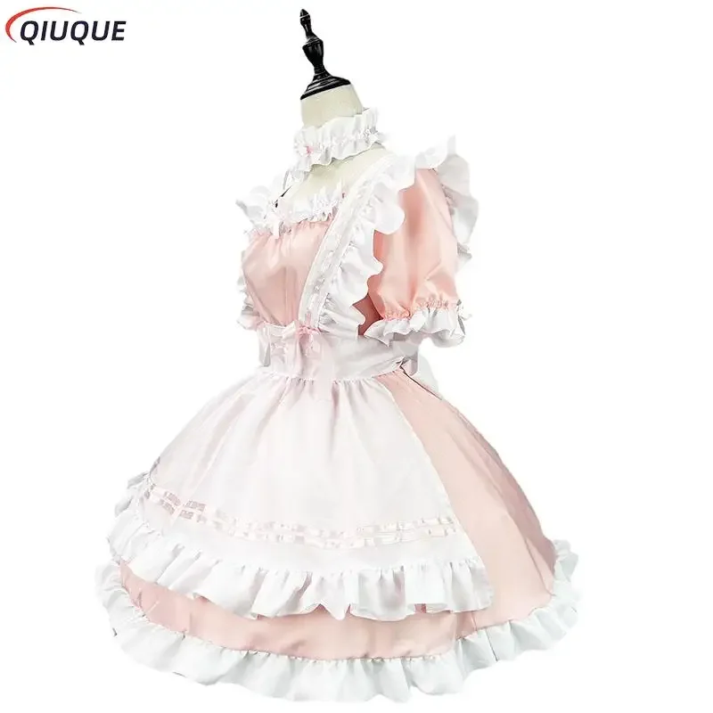 Japanese Maid Uniform Lovely Girl Student Lolita Dress Cosplay Costume Sweet Cute Cat Cafe Princess Harajuku Kawaii Lingerie