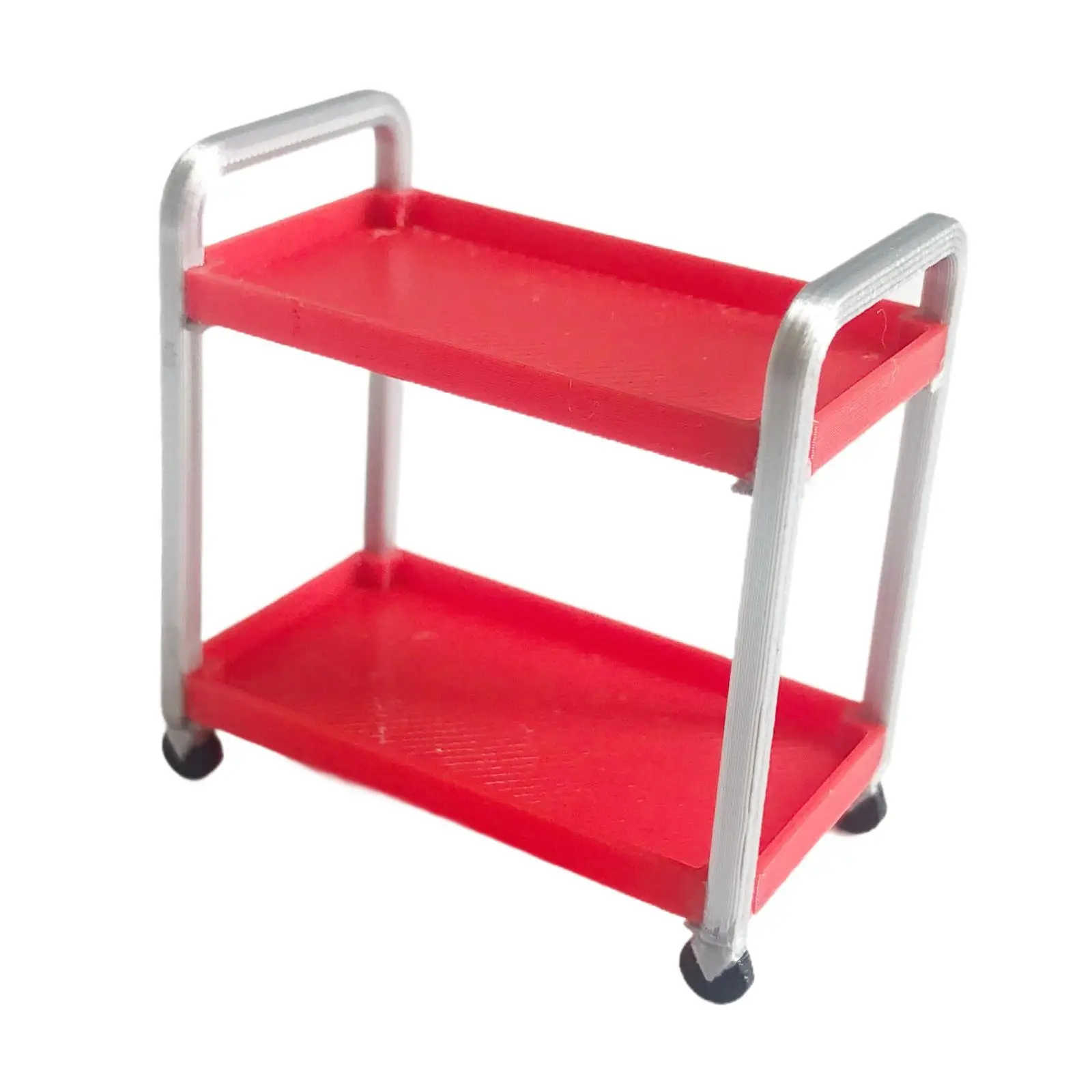 Plastic Tools Trolley Model Accessory for Car Garage Diorama Collectible Miniatures Table Decor Vehicle Toy