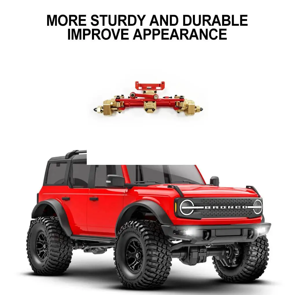 RCGOFOLLOW Front Axle RC Car Part Better Stability Rc Front Axle For 1 24 Axial SCX24 Crawler RC Upgrade Part