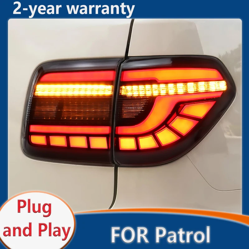 

Для Nissan Patrol задние фонари 2012-2018 Y62 Tourle светодиодный задний фонарь задний DRL сигнал задний ход авто аксессуары задний фонарь