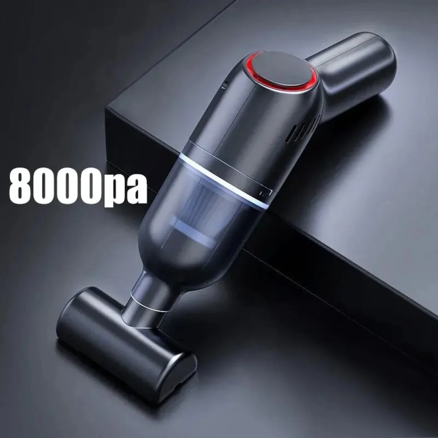 

Powerful High Suction 120W Portable Wireless Handheld Mini Car Vacuum Cleaner, Rechargeable Lightweight 8000pa Vaccum for Wet an