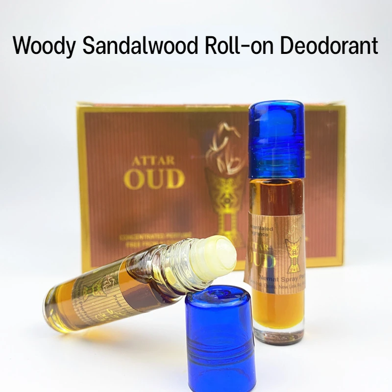 

8ml/3ml Woody Sandalwood Essential Oil Roll-On Deodorant Portable Fragrance Antiperspirant and Deodorant Long Lasting Fragrance