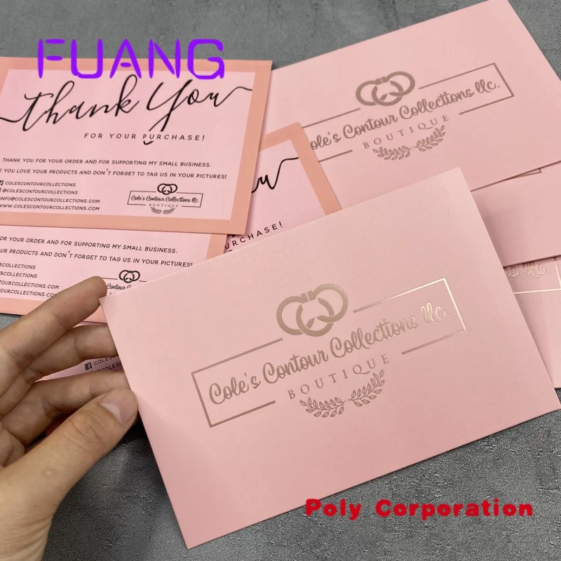 

Custom Low MOQ High quality Luxury custom metallic foil logo business card/postcard/wedding card/thank you card