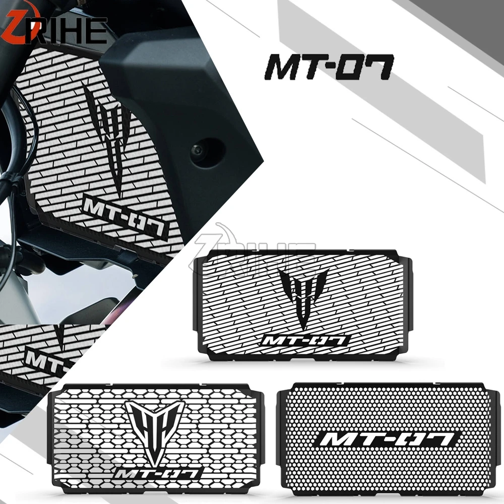 

Motorcycle NEW For Yamaha MT07 MT-07 MT 07 mt07 mt 07 MT07 CNC Aluminum Radiator Grille Cover Guard Protection 2025 2026 2027