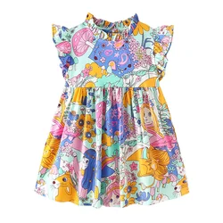 Jumping Meters 2-7T New Arrival Summer Girls Dresses Cute Kids Hot Selling Baby Summer Frocks Clothes Frocks Party Birthday