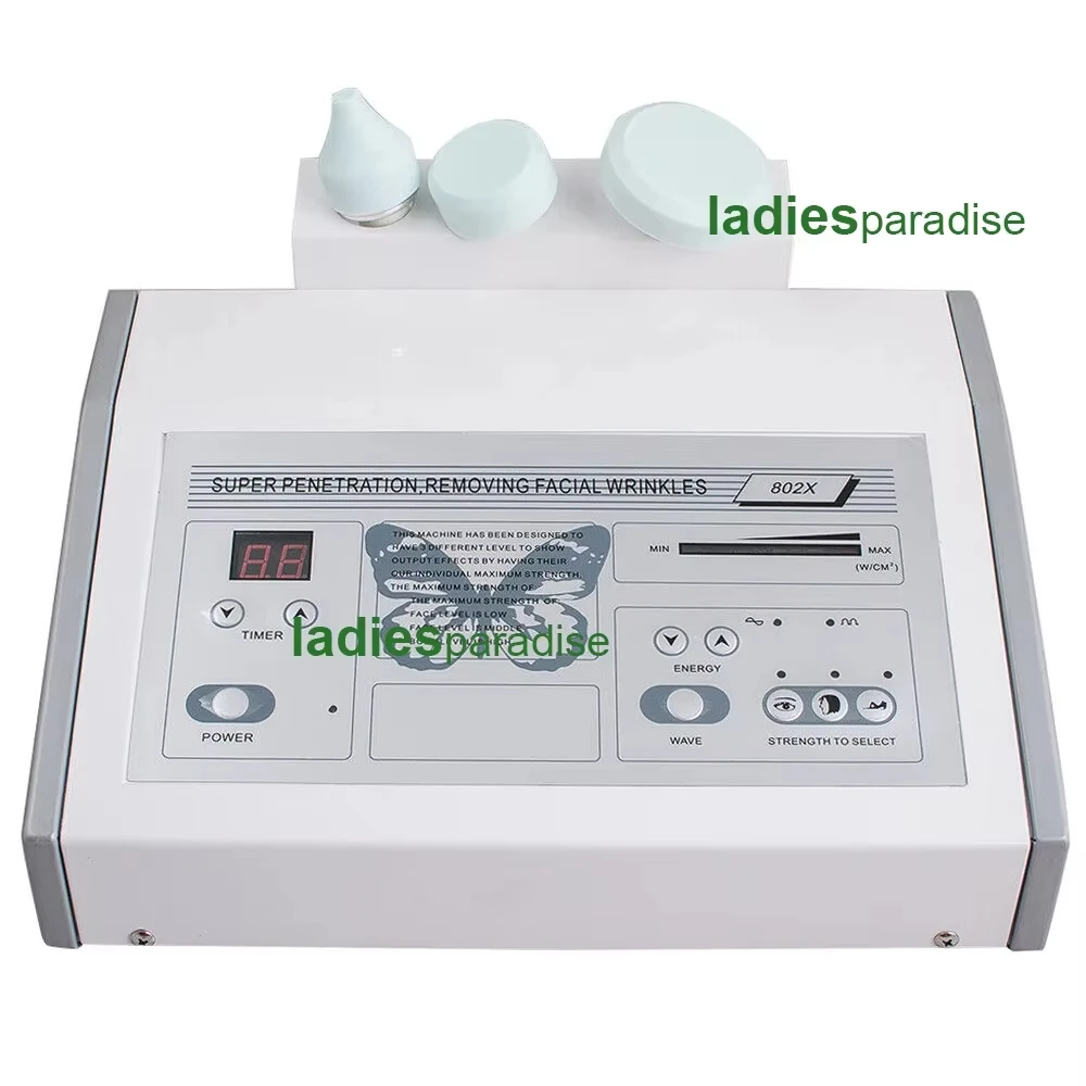 Desktop 3-in-1 Ultrasone Golf Lead-in Schoonheidsinstrument Gezichtsverzorging Oog Anti-aging Huid Verstevigend Schoonheidsapparaat