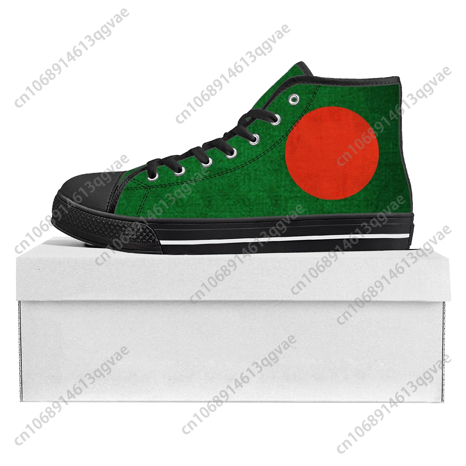 Bangladesh Flag High Top High Quality Sneakers Mens Womens Teenager Canvas Sneaker Bangladesh Casual Couple Shoes Custom Shoe