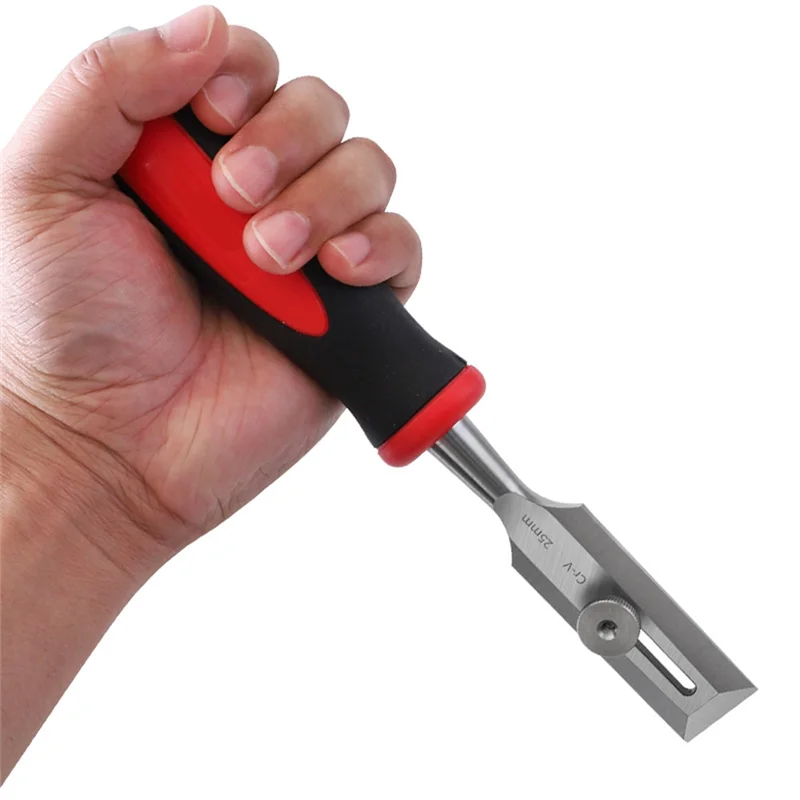 

A63K-Limitable Chisel Adjustable 25Mm Wood Limitable Chisel Woodworking Carving Chisel For Carpenter Limitable Chisel