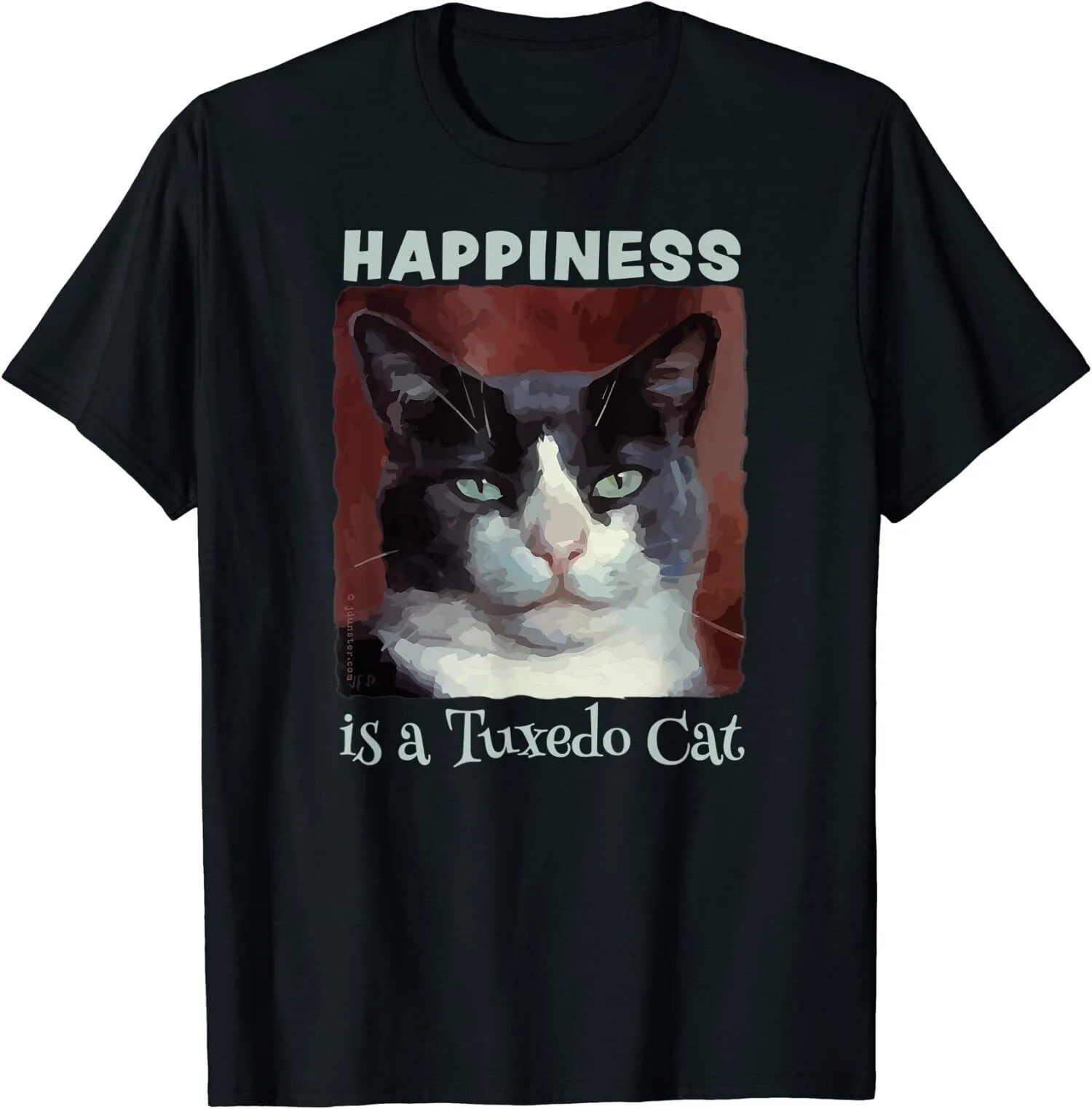 

Cute Tuxedo Cat Design Great Gift Idea Premium T-Shirt