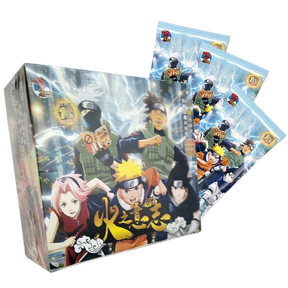 

Naruto Hot Blooded Adventure Anime Collection Card Christmas Party Exquisite Kid's Gift Hatake Kakashi Creative Card Peripheral