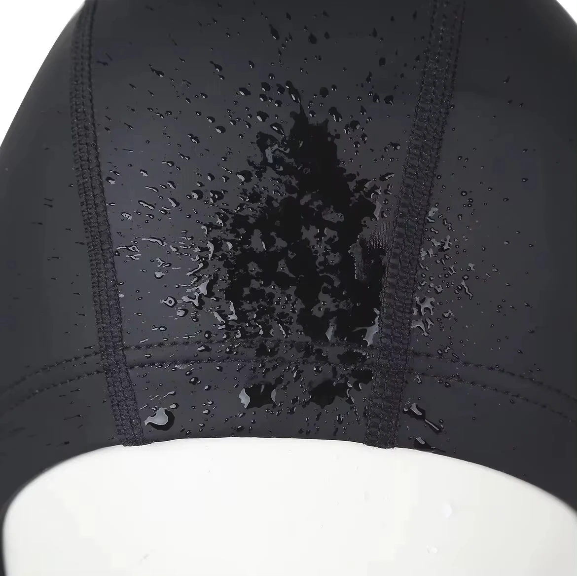 Bonnet de natation en PU à haute élasticité pour hommes et femmes, taille libre, chapeau de piscine, écharpe de sauna en nylon, bonnet de sport de natation pour adultes, cheveux longs