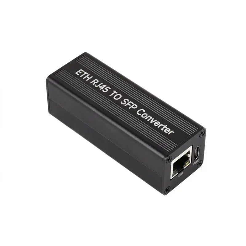 [LXYA68Z!] SFP Converter ETH RJ45 To SFP With Poe Module Supports 1.25Gbps Optical Module 1 SFP Slot 1 RJ45 Ethernet Fiber Switc