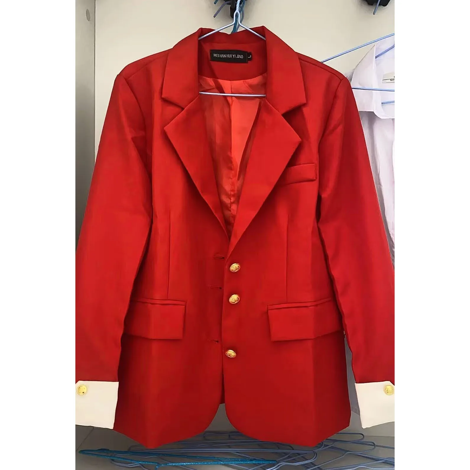 Korean Female Long Sleeves Suit Outwear Ladies Fashion Leisure Blazer Jacket Spring Autumn Women Single Breasted Buckle Top Coat