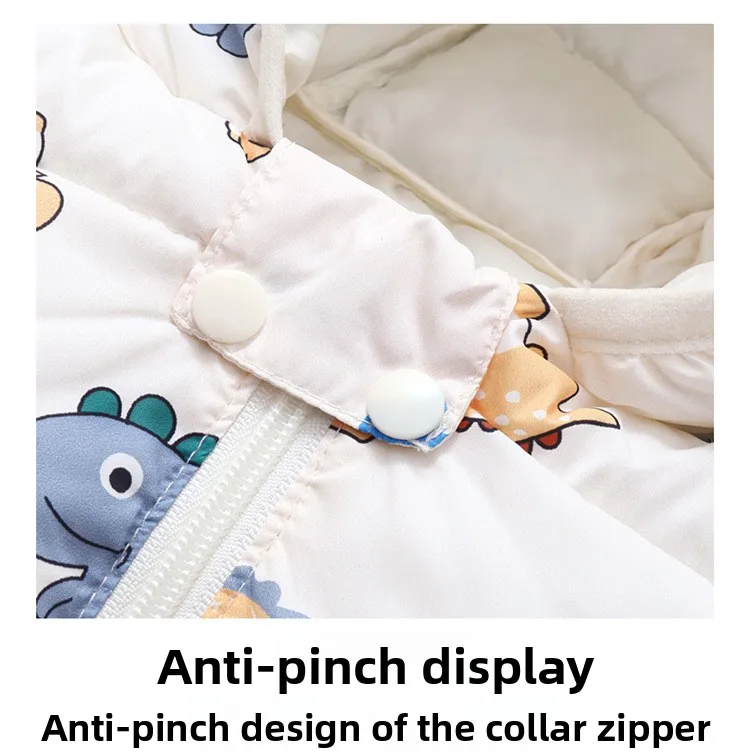 2026 Kinder-Baumwollmantel Baby-Cartoon-Daunenjacke Jungen Kapuzenjacke Mädchen Warme Winterkleidung Kleinkinder Oberbekleidung 0-5 Jahre – Detail 8
