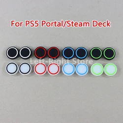 5PCS For PlayStation Portal Glow Luminous Joystick Caps Case For PS5 Portal Silicone Analog Thumb Stick Grip Cap For Steam Deck