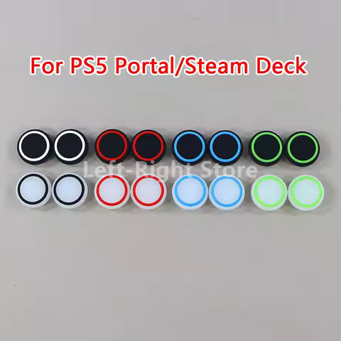 5PCS For PlayStation Portal Glow Luminous Joystick Caps Case For PS5 Portal Silicone Analog Thumb Stick Grip Cap For Steam Deck
