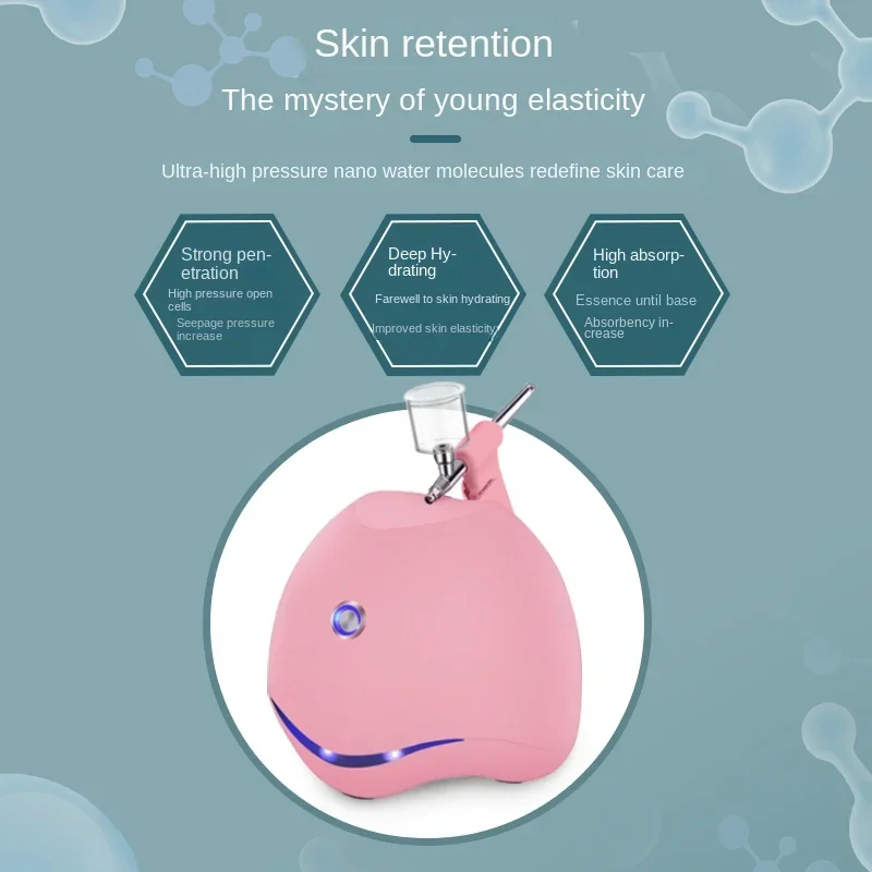 Free Shipping Skin Spray Handheld Water Oxygen Instrument Hydrating Beauty Salon High Pressure Portable Facial Essence
