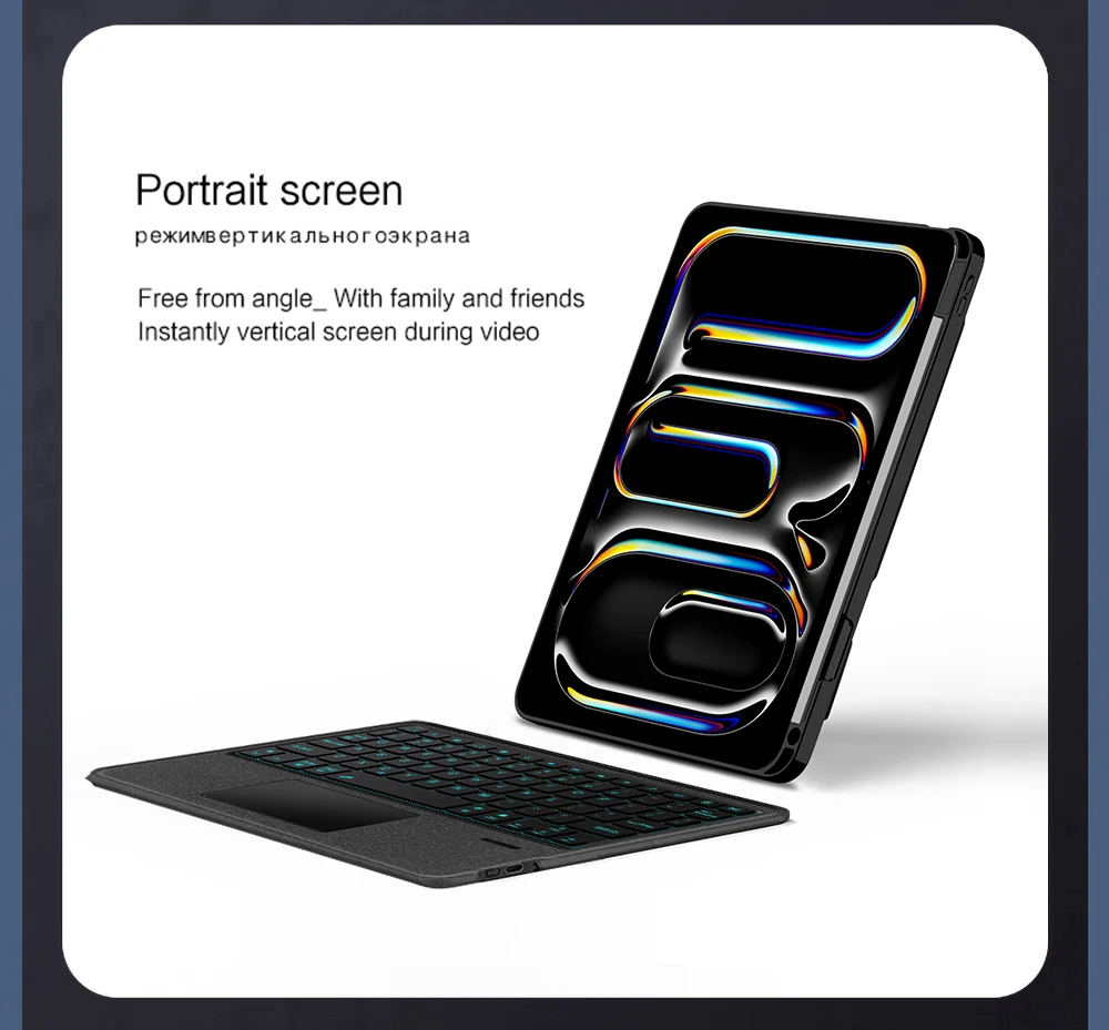 Magic Keyboard Hülle für iPad Pro M5 11 13 Zoll 2025 Smart Abnehmbare Tastaturabdeckung für iPad Pro 13 12.9 Air 4 5 6 11 13'' Funda – Detail 8