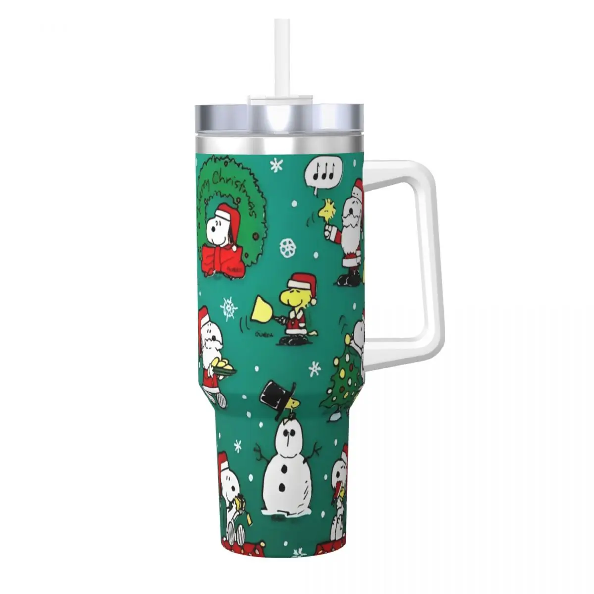 S-snoopy Tumbler Christmas Cold Drink Water Bottle Keep Heat Stainless Steel Thermal Mug Custom DIY Driving Mugs Cup