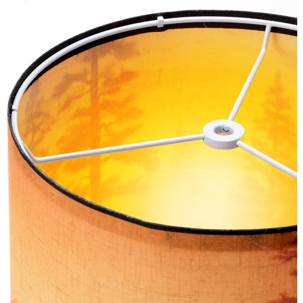 مجموعة ظلال مصابيح مكونة من 2، أباجورة قماشية متوسطة لمصابيح الطاولة، مصابيح أرضية، أعلى 13 بوصة × 13 بوصة سفلية × 10 بوصة ارتفاع (مقرب العنكبوت) يدويًا