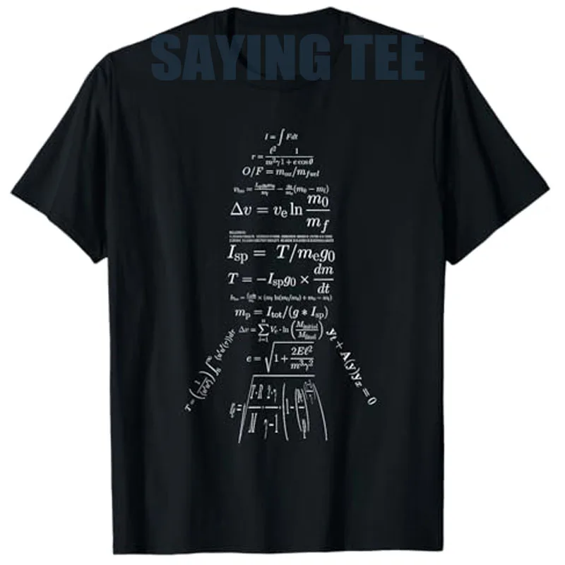 

Rocket Science Equations T-Shirt It's Not Like It's Rocket Science Saying Tee Novelty Gift Men's Fashion Short Sleeve Blouses