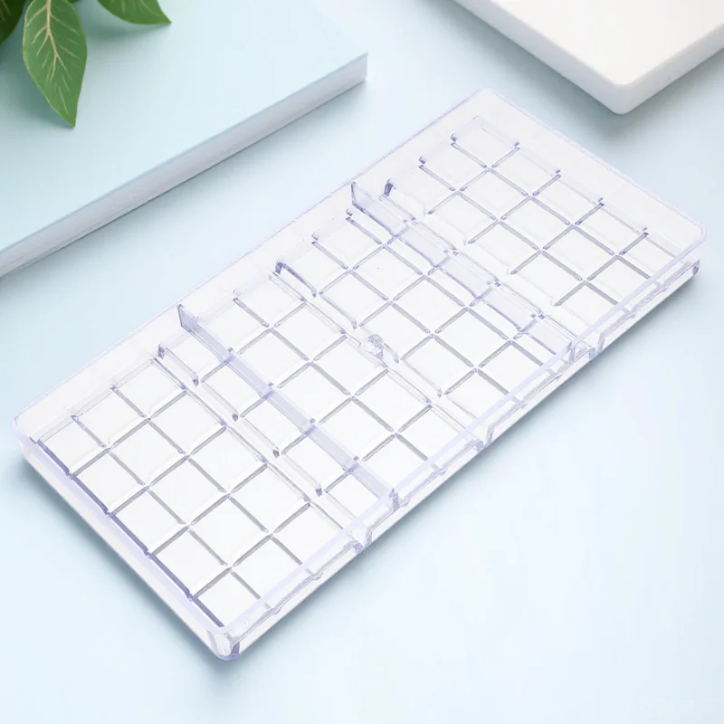 แม่พิมพ์ขนมพลาสติกช็อกโกแลตสำหรับอบขนม เครื่องมือทำช็อกโกแลต DIY แม่พิมพ์ใสแบบหลายช่องสำหรับใช้ในครอบครัวและมืออาชีพ