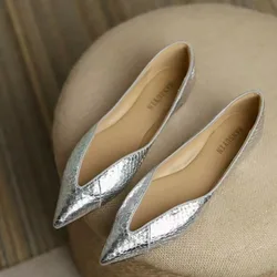Luxury Temperament Women Shoe Summer New French Pointed Leather Shoe Simple Comfortable Single Shoe Sheepskin Elegant Low Heels