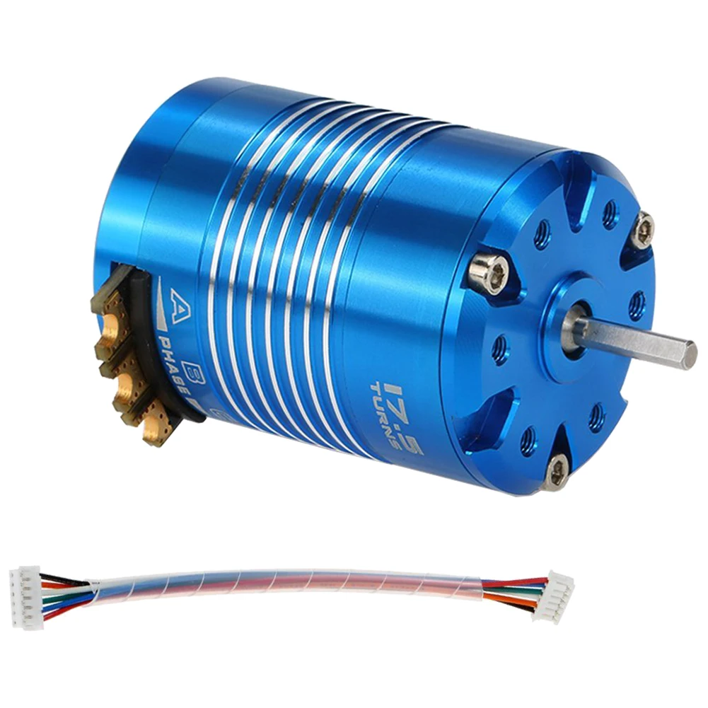 Imagem -06 - Eficiência Sensor Motor sem Escova 540 17.5t 2200kv 10 rc Carro Caminhão Alta