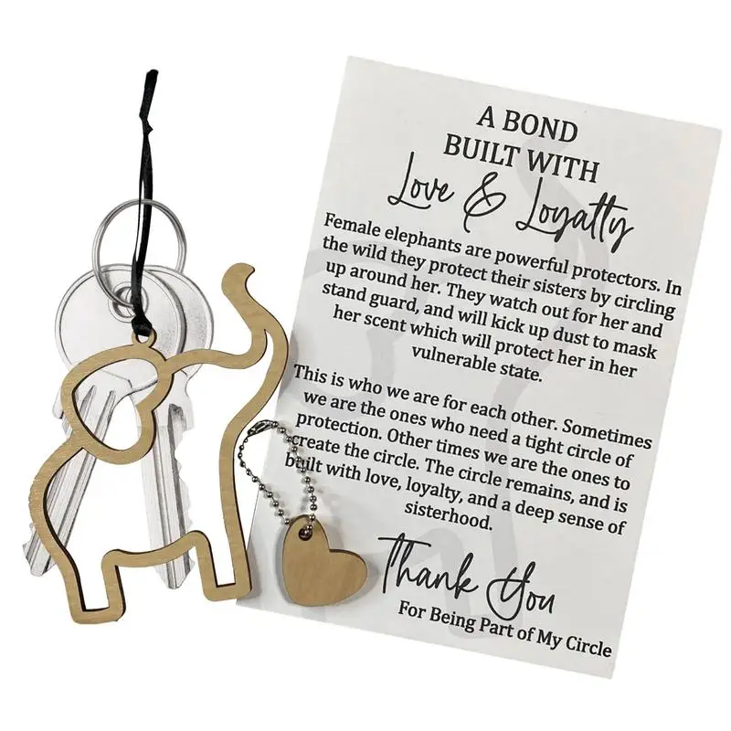 Friendship Hang Wooden Signs A Bond Built With Love & Loyalty Elephant Wooden Sign Best Friends And Sisterhood Elephant Ornament