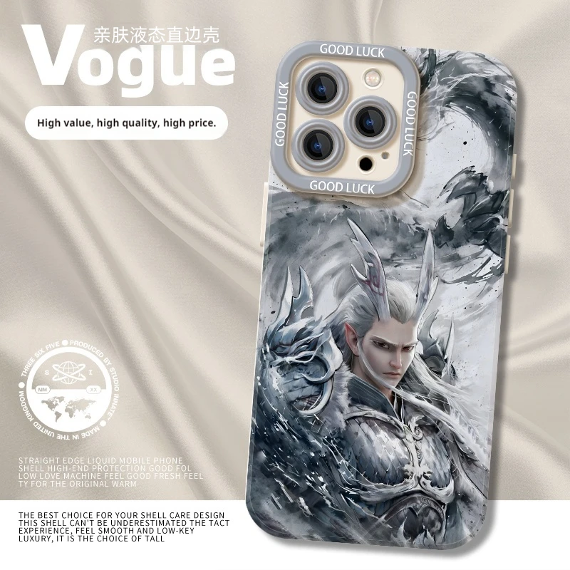 The 2025 New Nezha 2 Demon Boy Animation Peripherals Are Suitable For The Full Range Of Silicone Phone Cases For Iphone