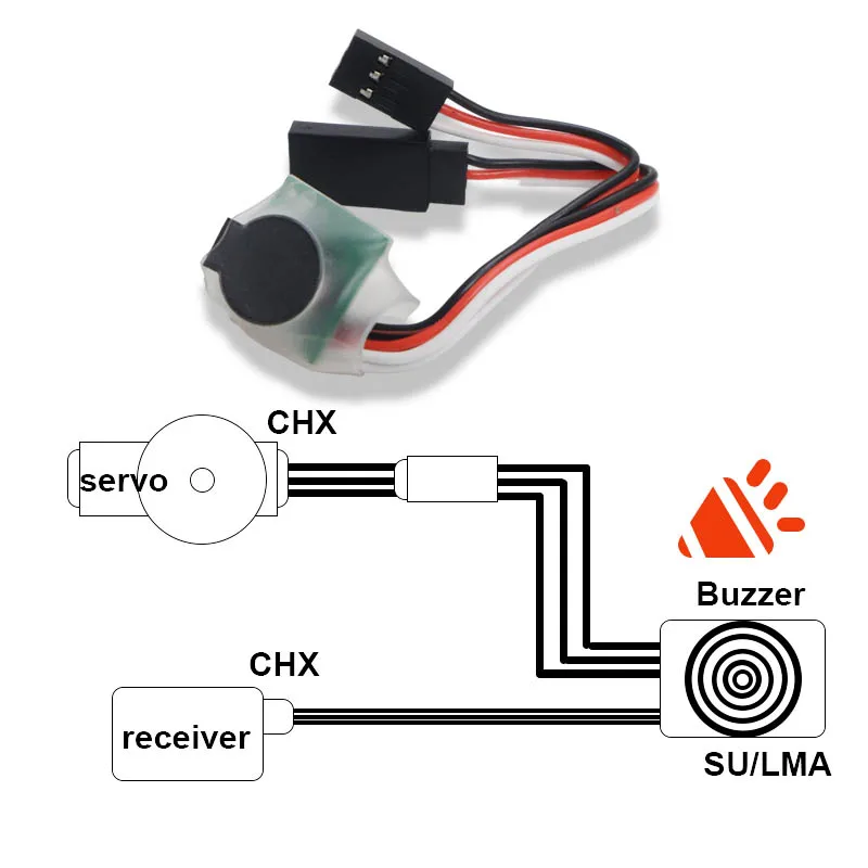 RC DIY Drone Aircraft Tracker  Lost Alarm  85db Finder Beeper Mini Loss Alarm Finder Buzzer AM PCM PPM for Rc Aircraft Model 