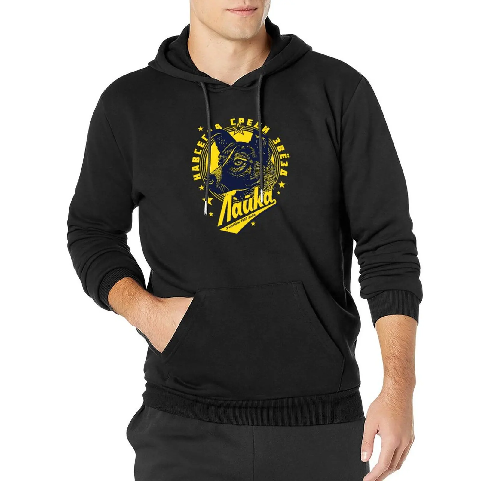 

Laika Pullover Hoodie men's winter sweater korean clothes hoodie men