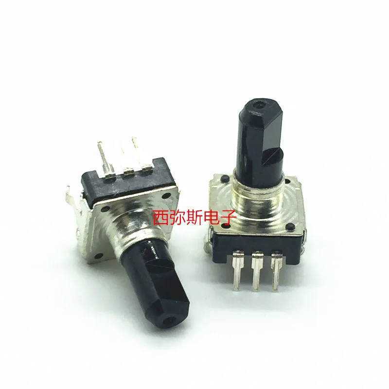 5PCS   EC12 encoder 24:24 pulse plastic shaft encoder 15 axis half axis 3 pin without switch   INSTOCK