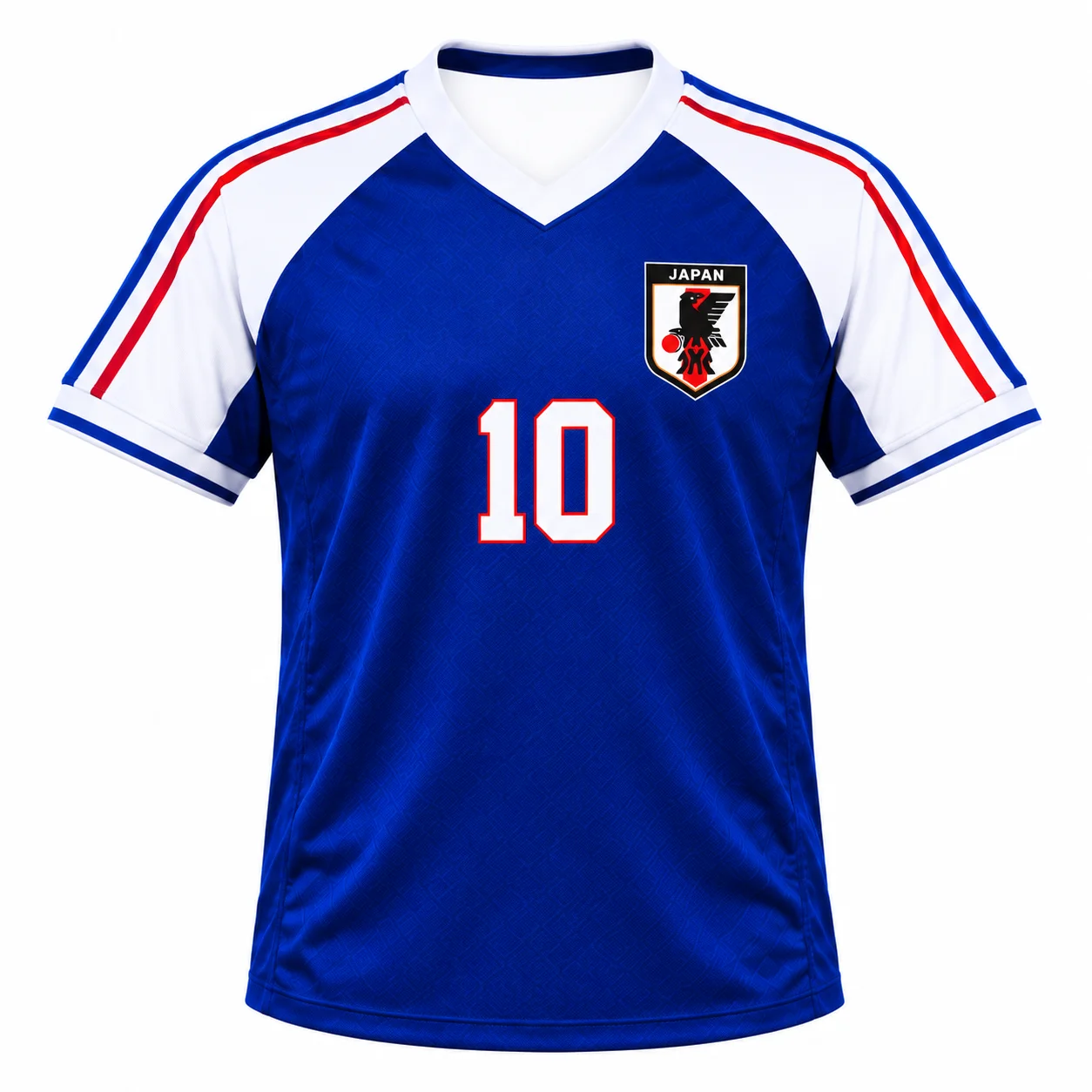 Japan National Team Style Football Jersey No.10 Tsubasa Soccer Shirt Men Women Kids Short Sleeve Retro Blue Sports Top Fan Gift