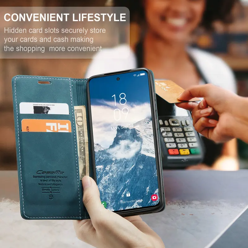 Flip Leather Case for Samsung Galaxy S25 Ultra S23 A53 A73 A72 A52 A54 A34 A32 A22 A12 M51 S21 S20 FE Silicone Protection Cover image 2