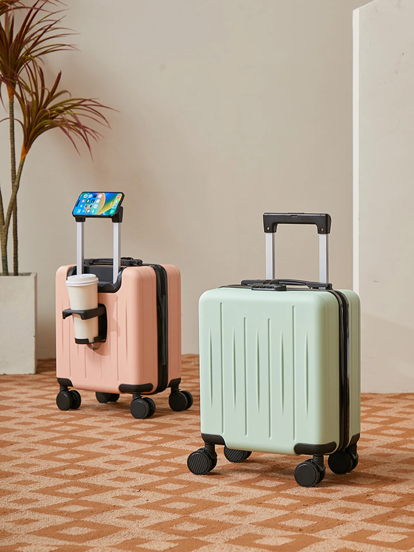 large-capacity-14-inch-carry-on-suitcase-fashionable-unisex-travel-bag-with-rod-and-wheels-for-business-and-personal-use