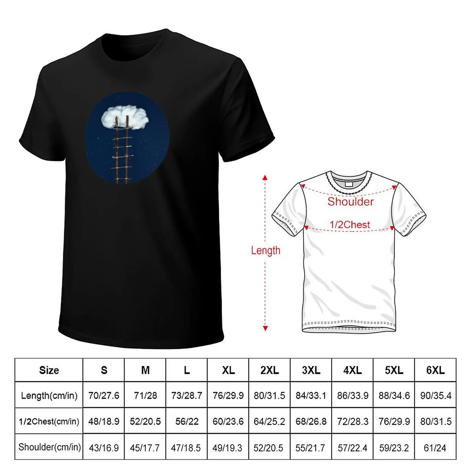 Stairway to the clouds T-Shirt t shirt men 100% cotton luxury brand T-Shirt