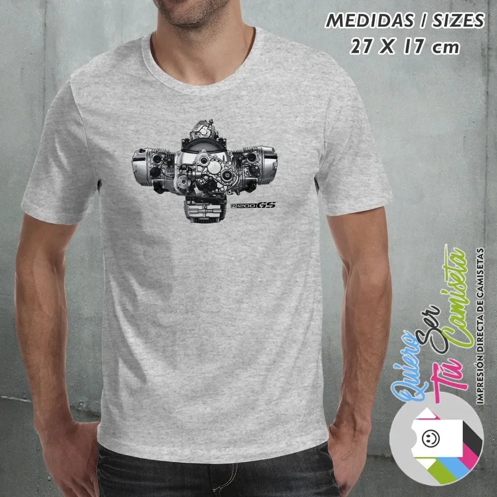 T-Shirt Motorcycle Engine Boxer Gs 1200 R 1200Gs Motorrad Delivery Peninsula 24/48 Hmens T Shirts Short Sleeve